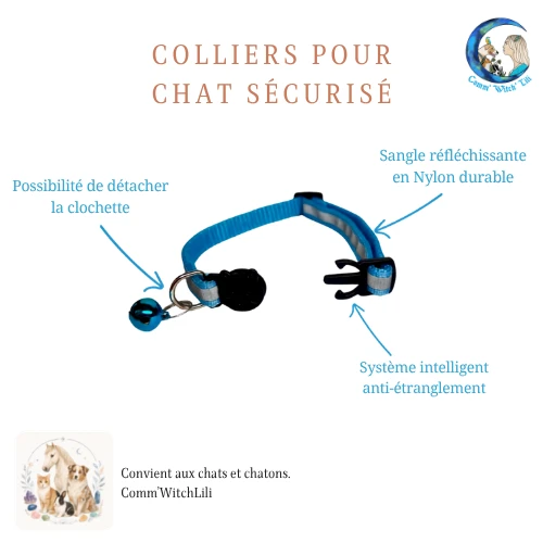 Collier pour chat règlable