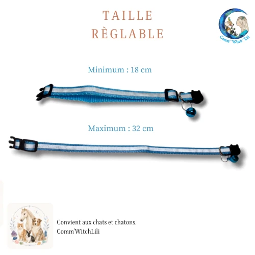 Collier pour chat règlable