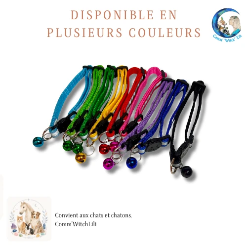 Collier pour chat règlable