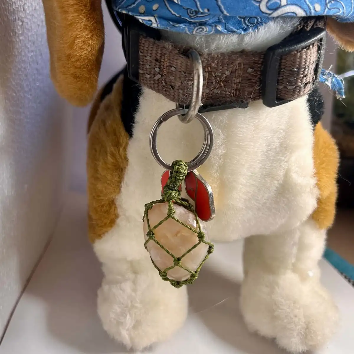 Pendentif en Agate Fleur pour animaux