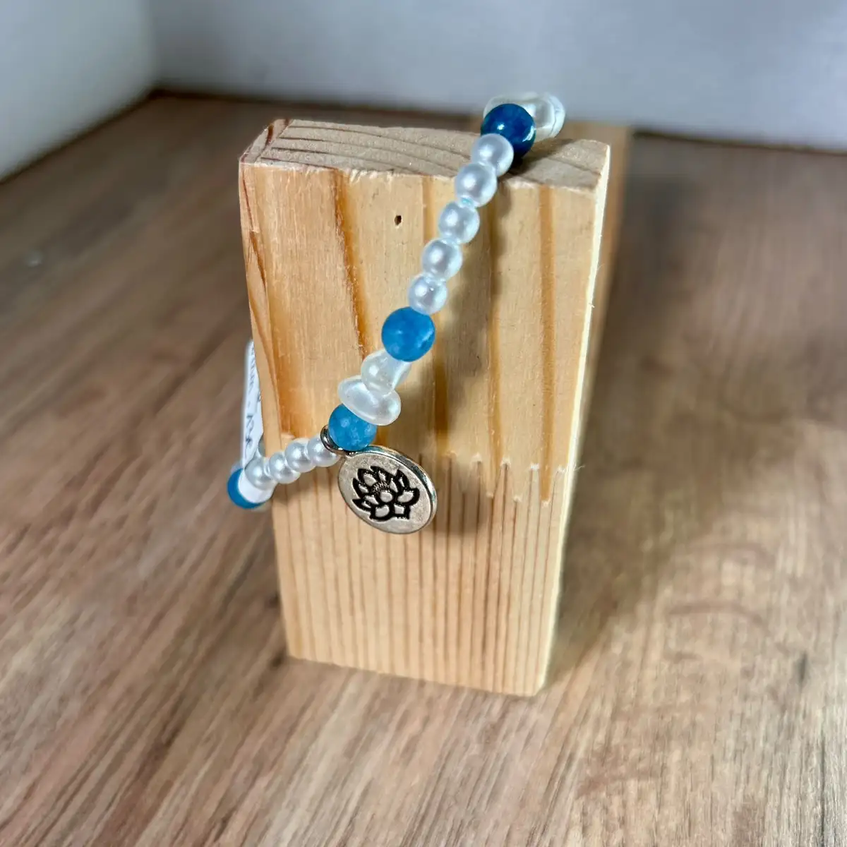 Bracelet en Apatite bleue