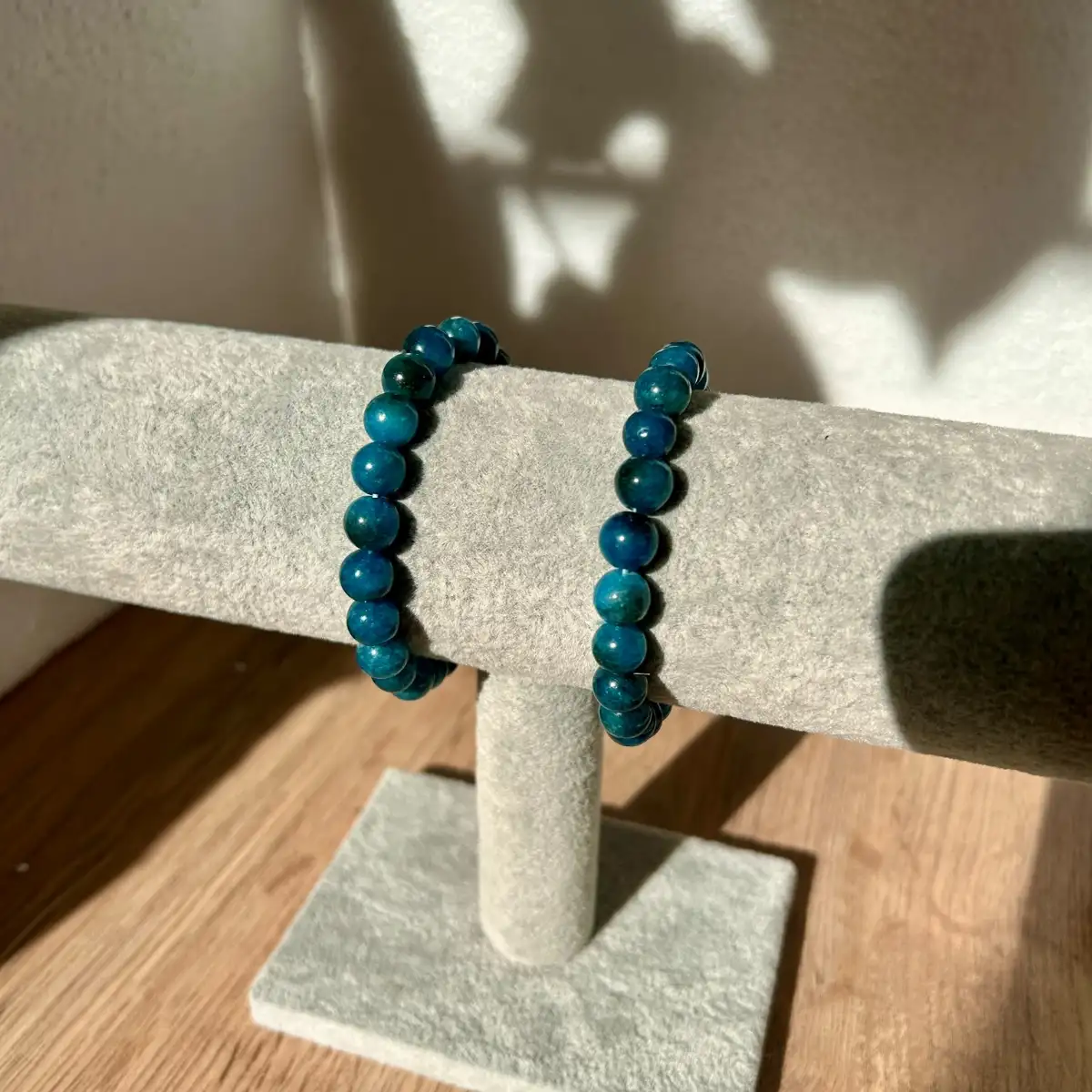 Bracelet en Apatite bleue