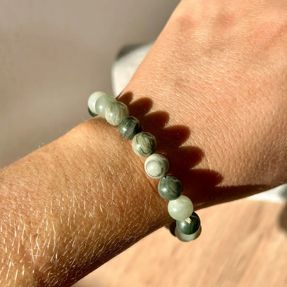 Bracelet en Aventurine verte