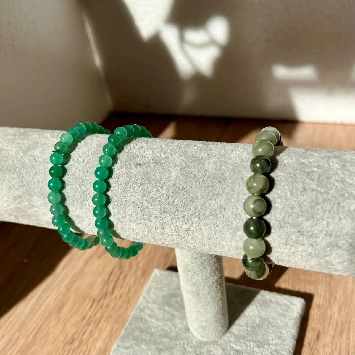 Bracelet en Aventurine verte