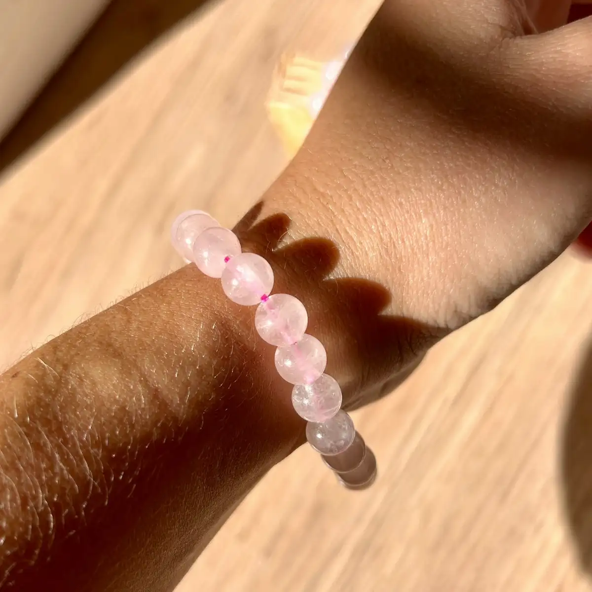Bracelet en Calcite rose