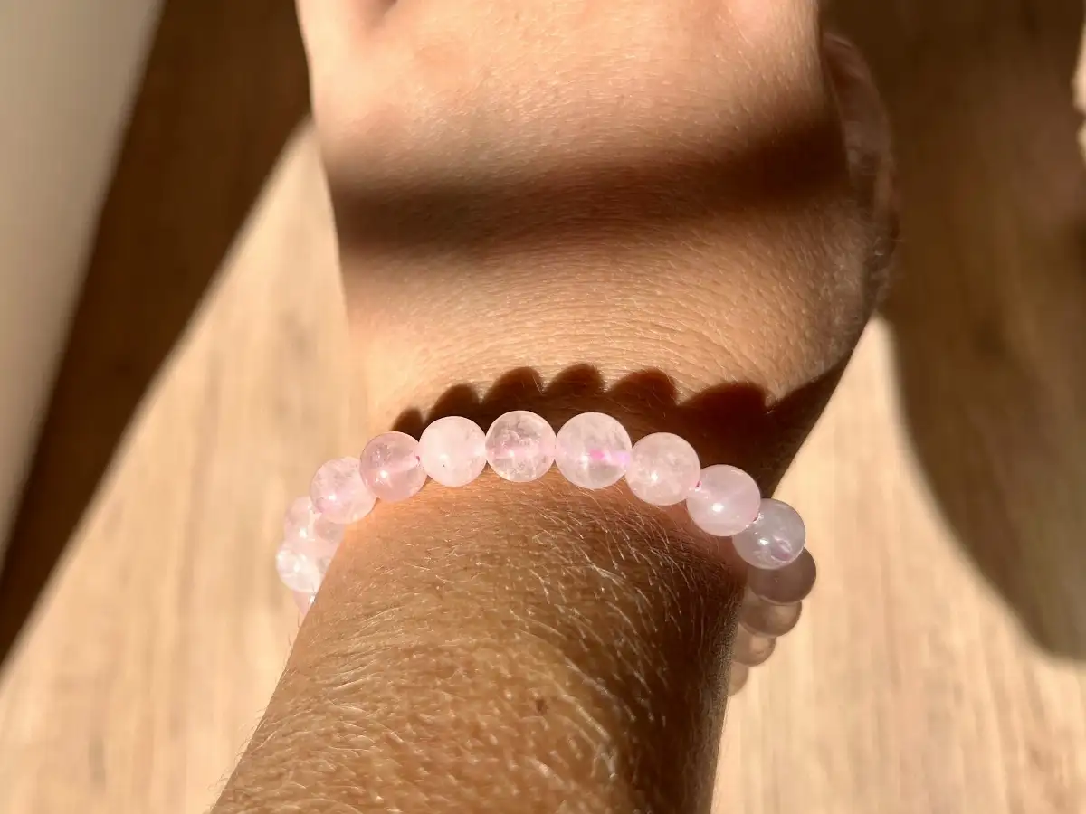 Bracelet en Calcite rose